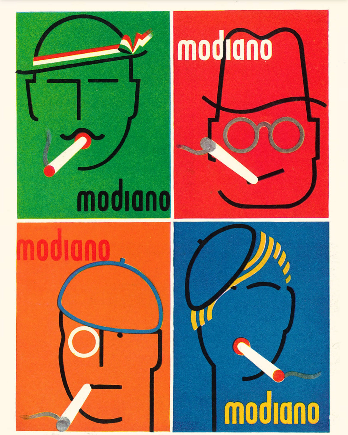 Modiano cigarettes poster c1933