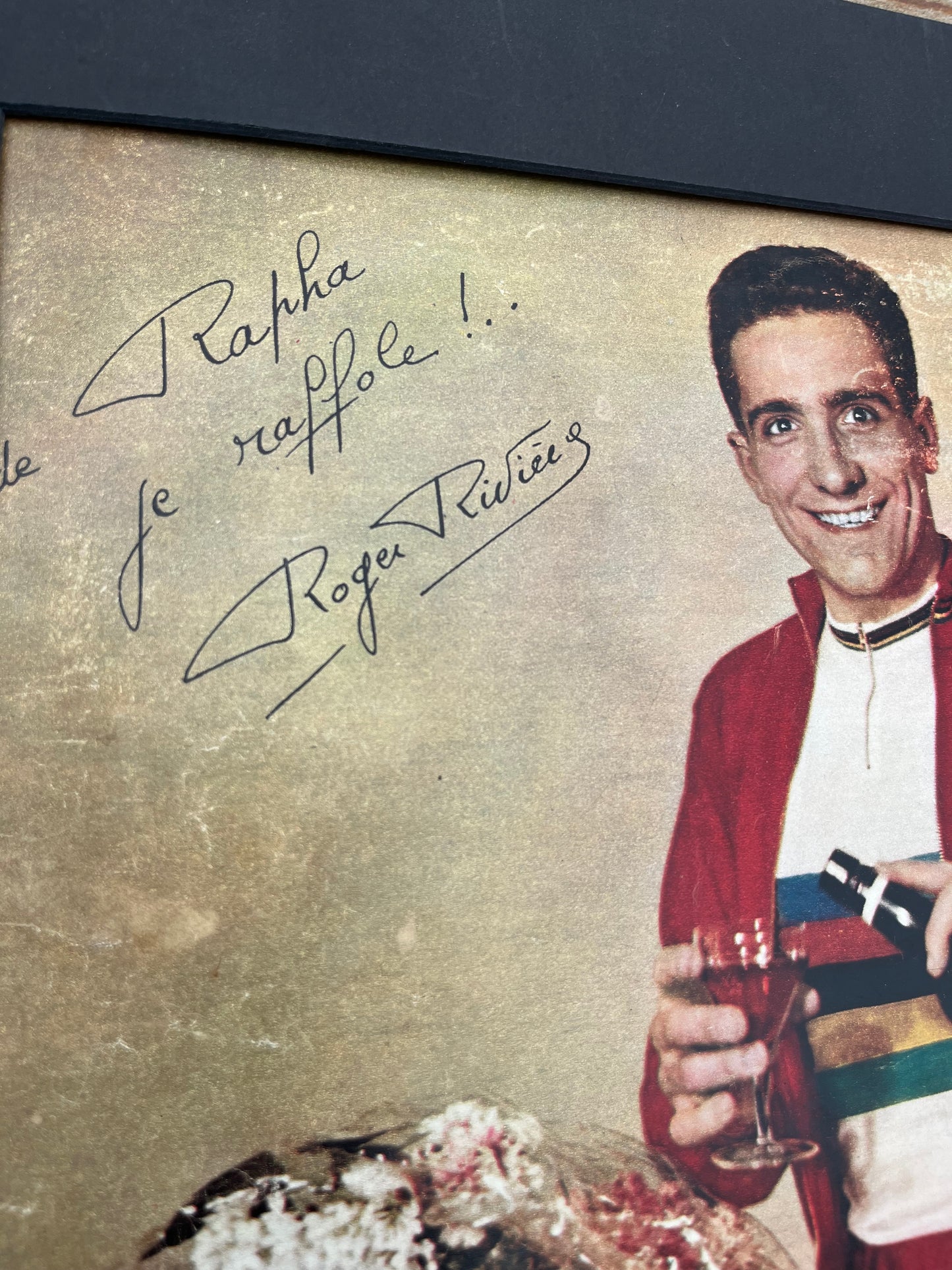 Vintage Cycling Print - Roger Rivière, St Raphael 1960