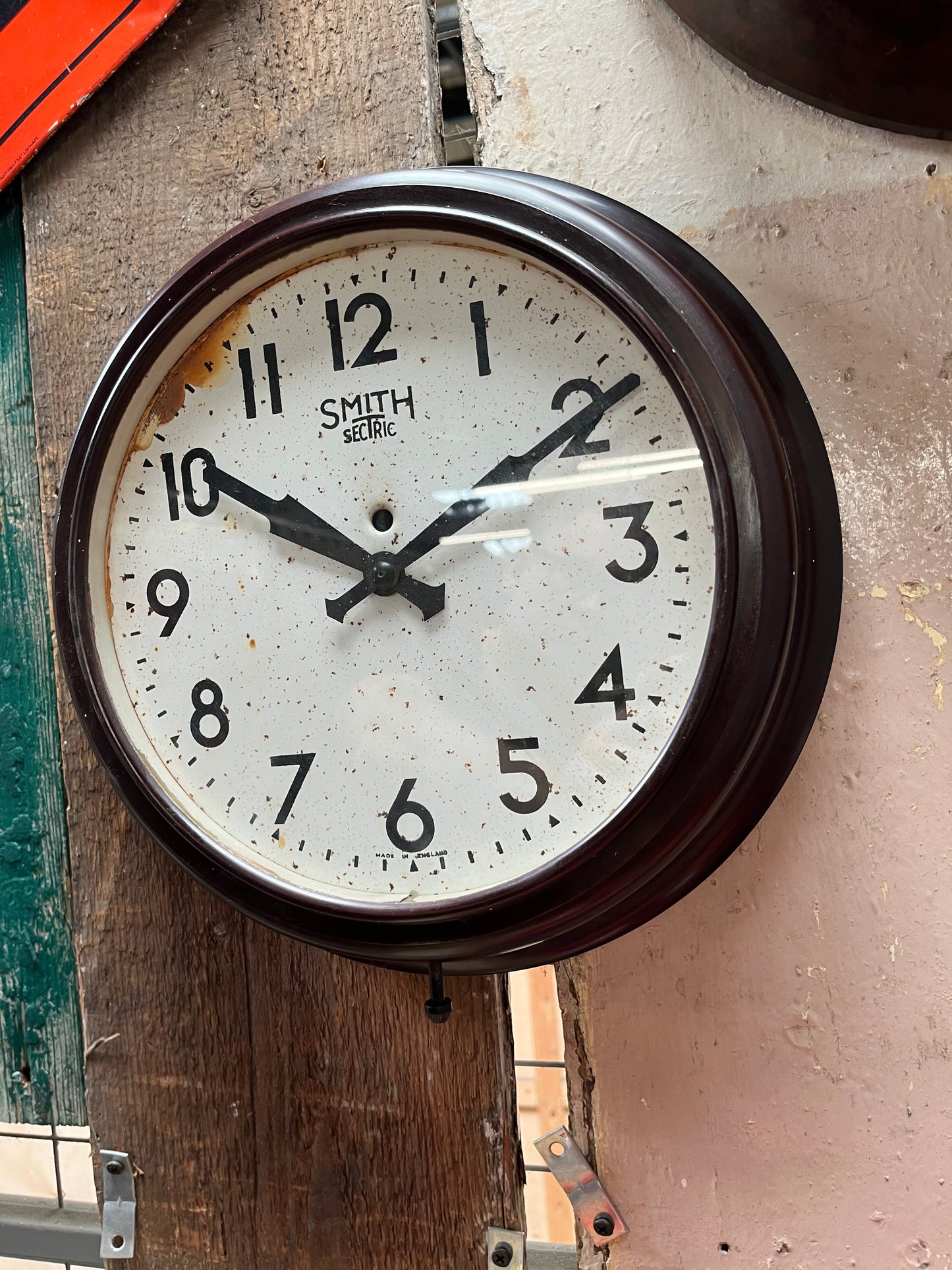 Smiths sectric Vintage Factory/ Office Wall Clock Bakelite