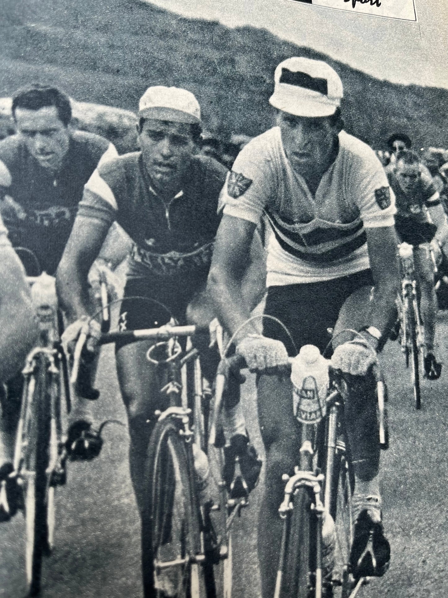 Vintage Cycling Tour de France print Col d’Aubisque 1960