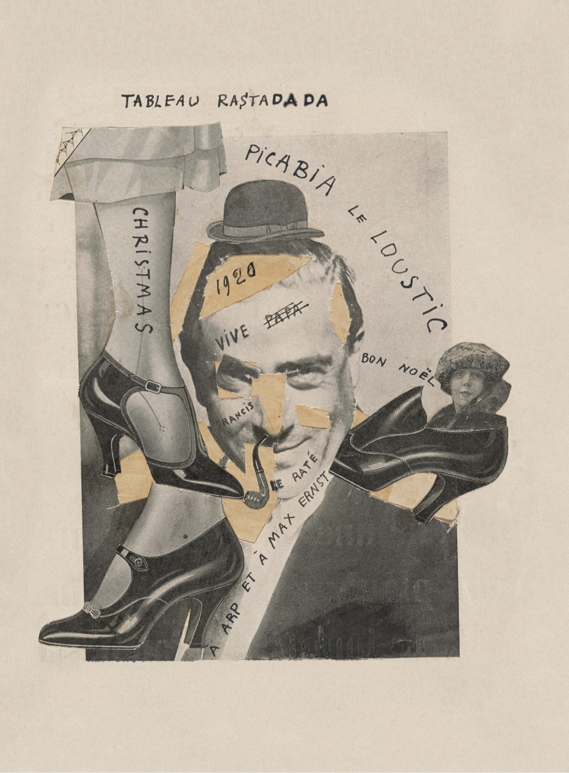 Vintage Dada Poster Tableau Rastadada 1920 Francis Picabia Vintage Vintage Dada Poster Tableau Rastadada 1920 Francis Picabia Vintage