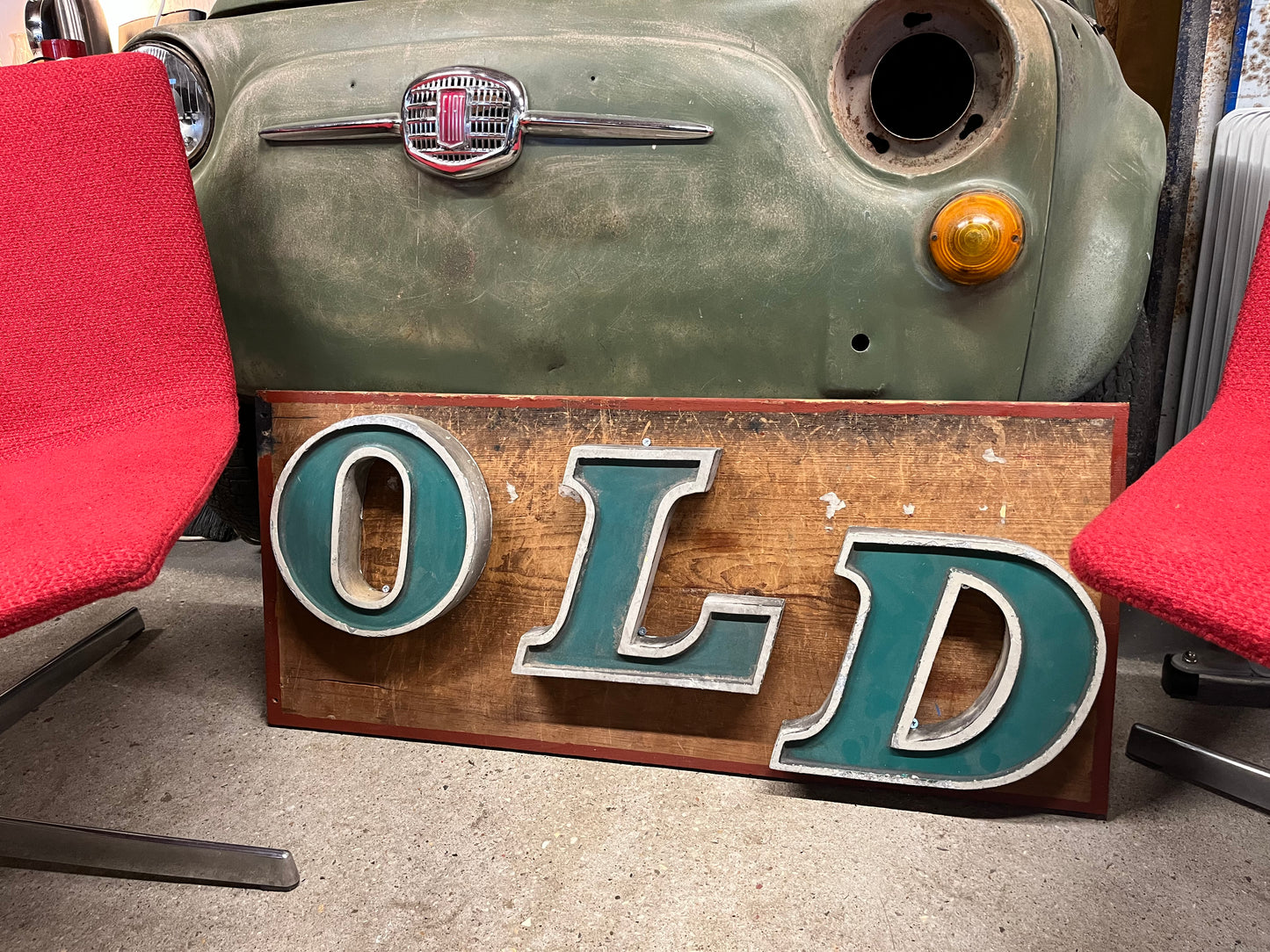”OLD” 1960s reclaimed shop lettering - Cast alloy