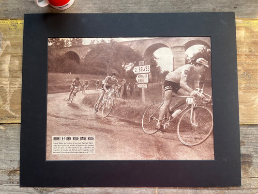 Vintage Cycling Tour de France, Bobet, Geminiani Original 1950s