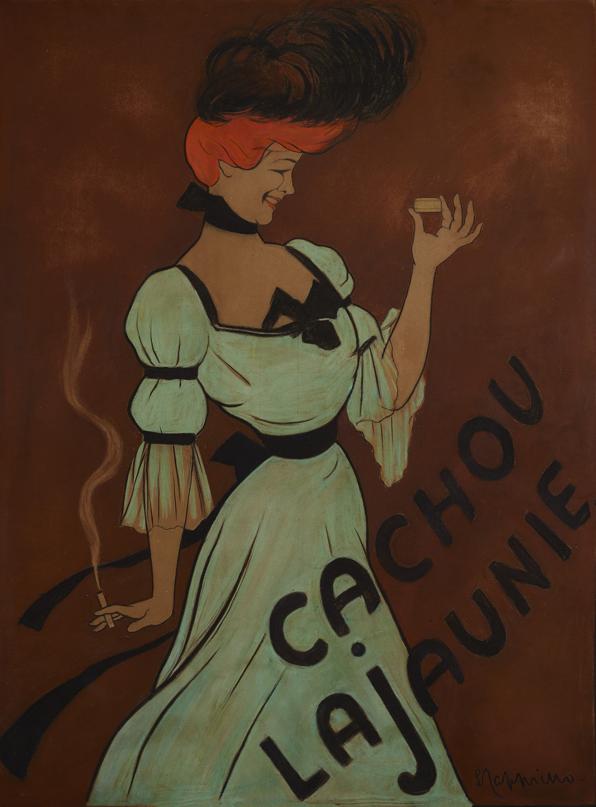 Cachou Lajaunie advertising poster by Leonetto Cappiello. c1900