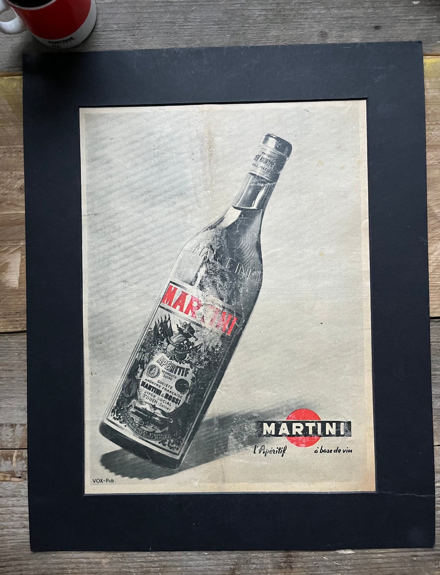 Vintage Martini Advertising Print -1950s