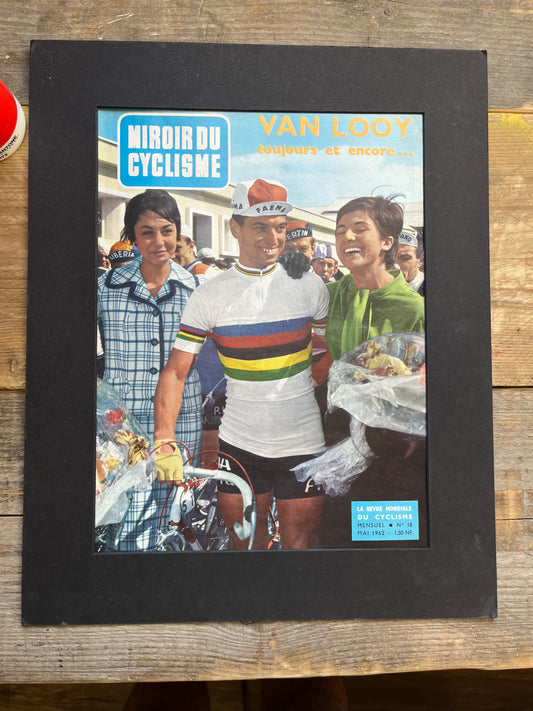 Vintage cycling print 1961 Rik Van Looy world championship