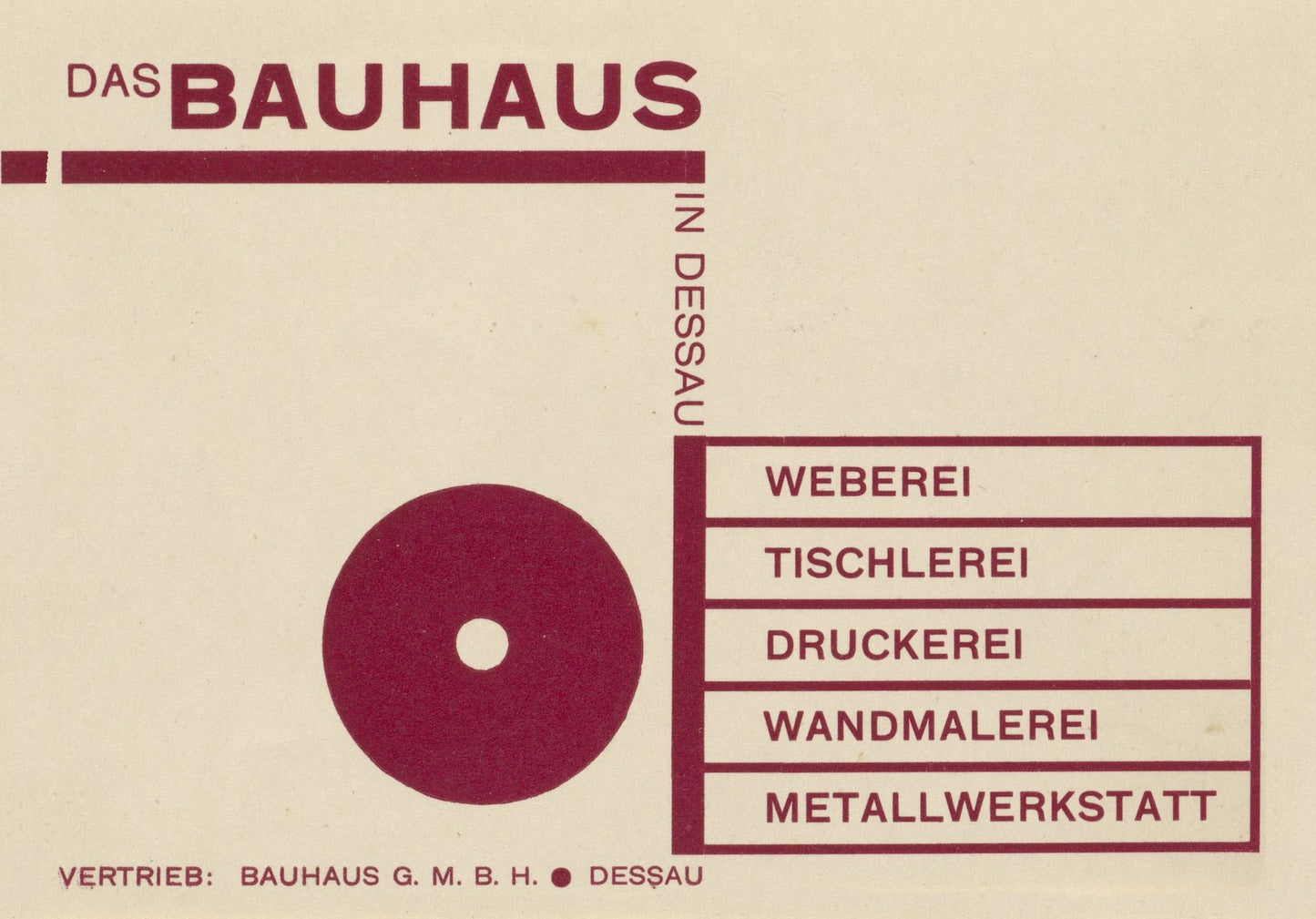 Das Bauhaus in Dessau postcard, 1925