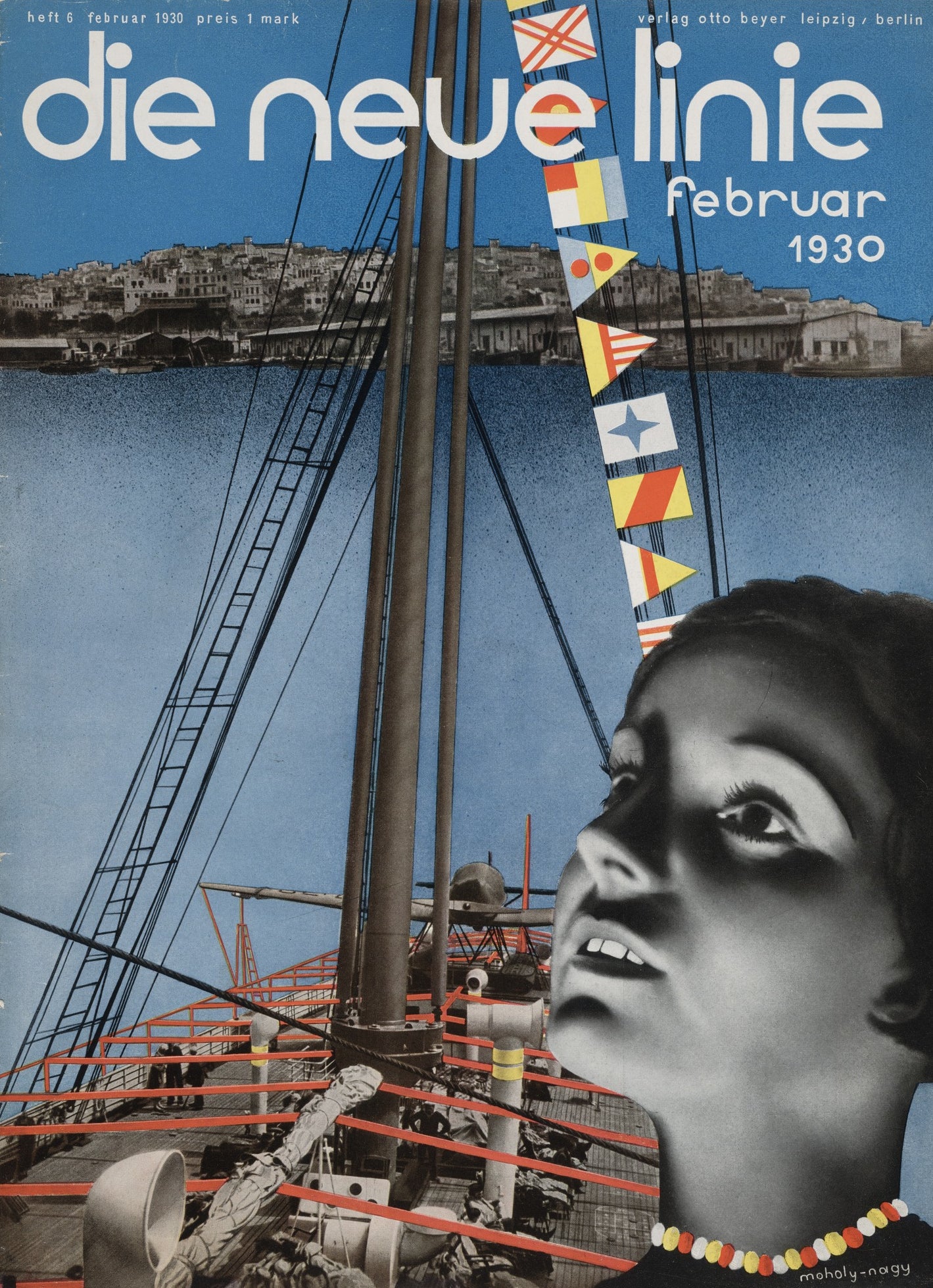 Bauhaus poster - Die neue Linie, February 1930 László Moholy-Nagy