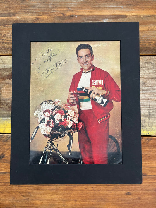 Vintage Cycling Print - Roger Rivière, St Raphael 1960