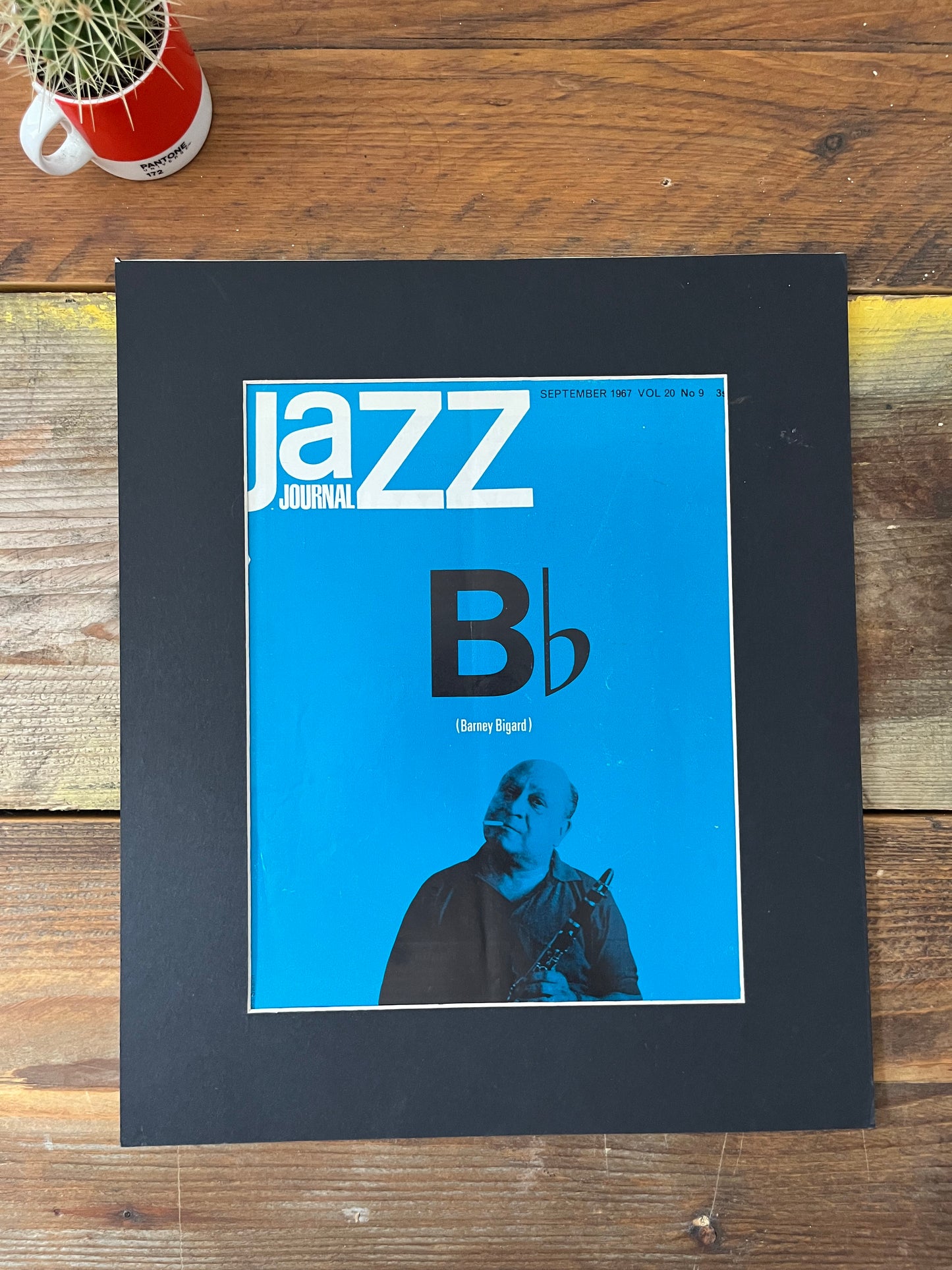 Vintage Jazz Journal Magazine cover Artwork - 1967 Barney Bigard