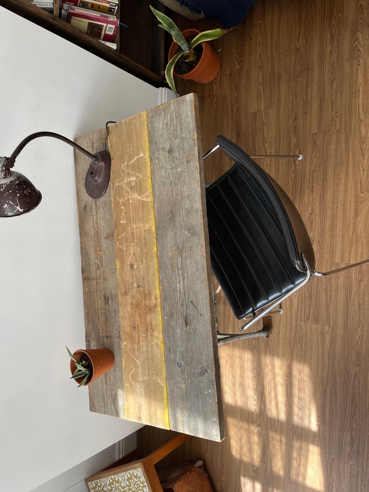 Industrial desk / table - Original with reclaimed top.