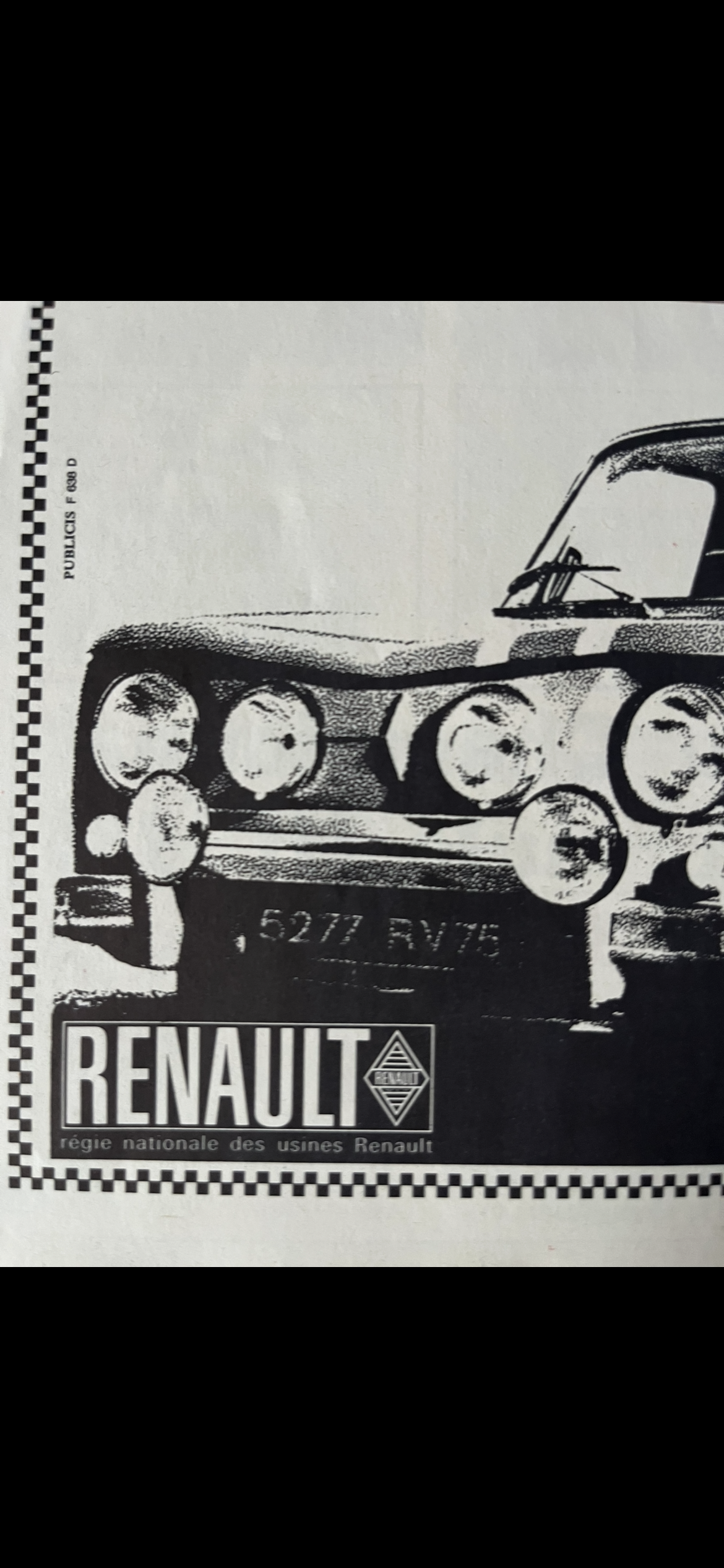Vintage Renault 8 Gordini1966 advertisement