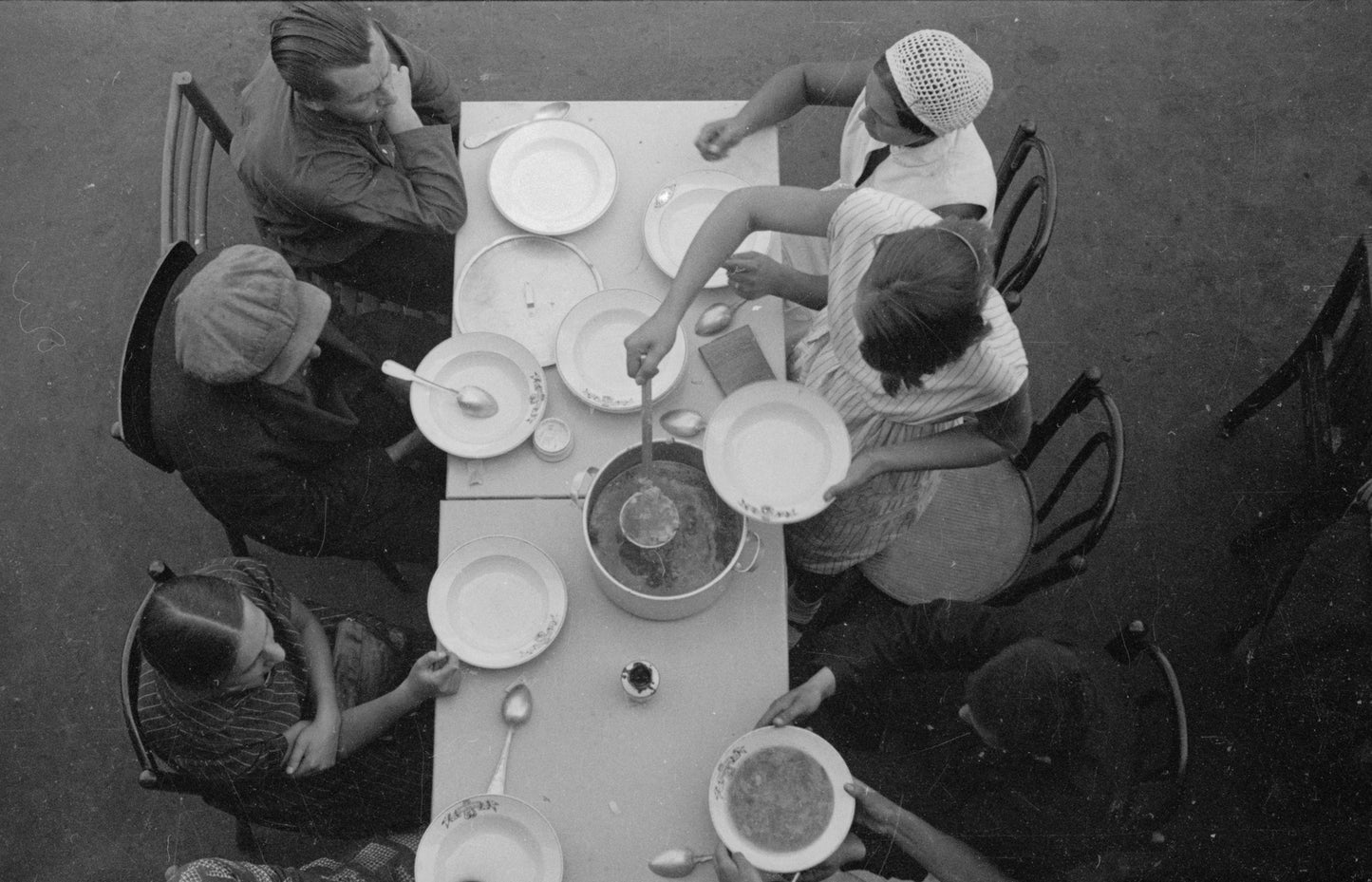 Alexander Rodchenko Vintage Soviet Constructivism poster - lunch in the cafeteria 1931