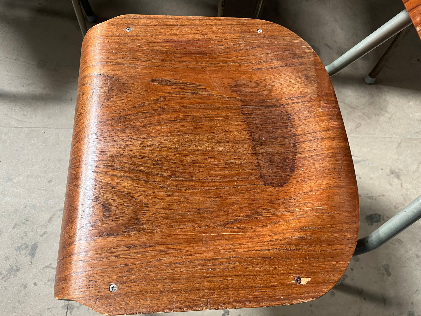 Vintage 1970s Danish Stacking Chairs- Mismatched set of four -