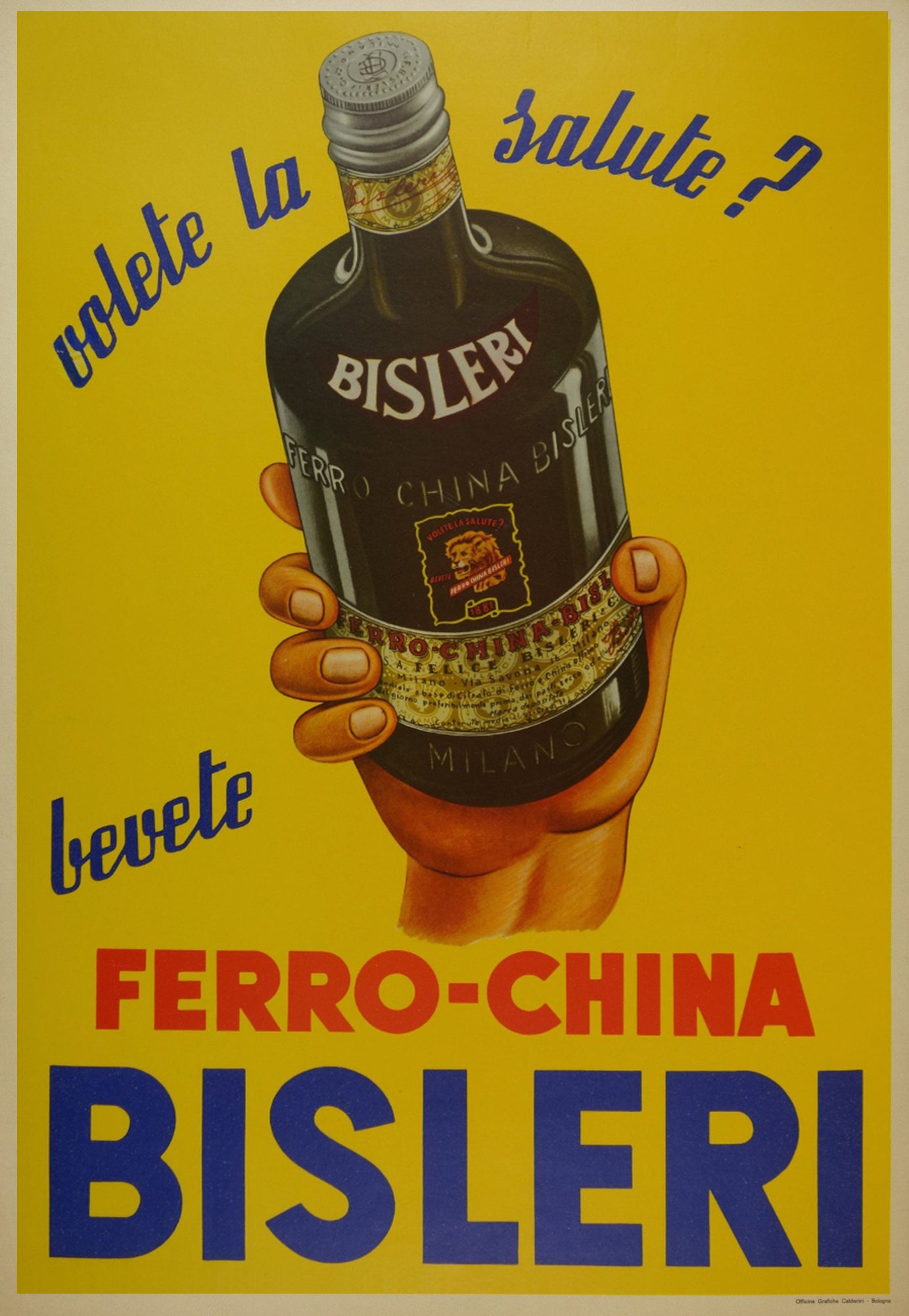 Fero China Bisleri vintage advertisement poster c1930s