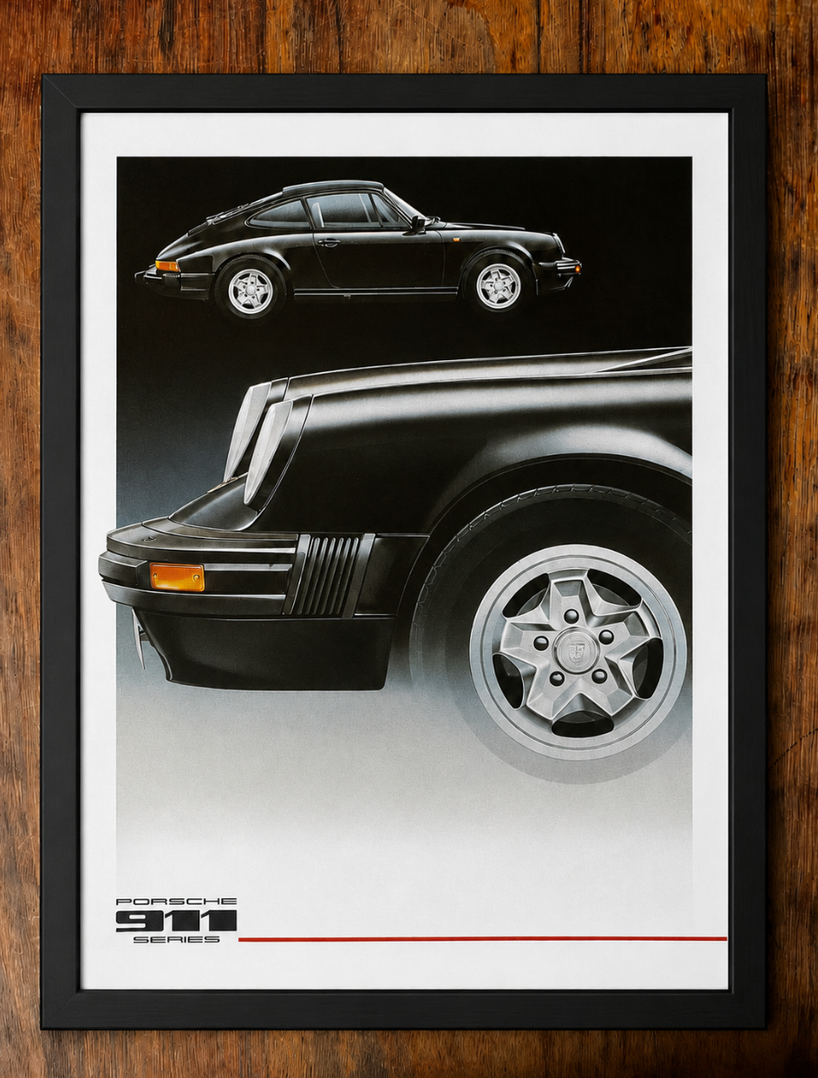 Vintage Porsche 911 advertising print 1976