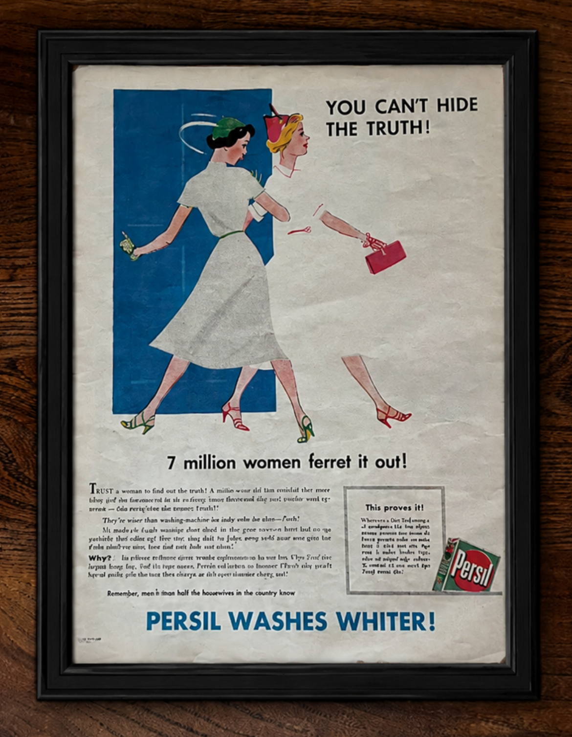 Vintage Persil advertisement 1950