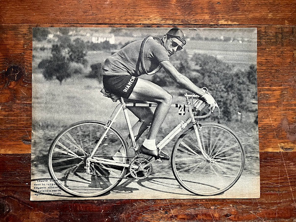 Vintage Fausto Coppi/Bianchi Print - 1950
