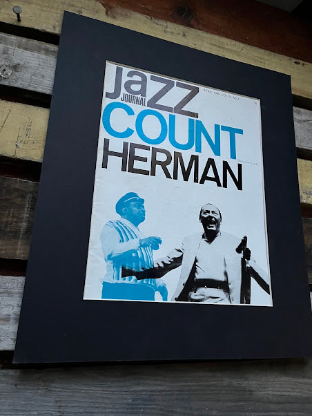 Vintage Jazz Journal Magazine cover Artwork -Count Basie Woody Herman 1969