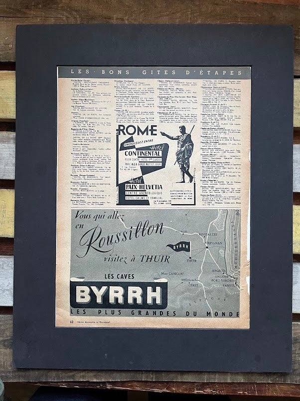 Vintage Tour de France / Byrhh vintage artwork - 1950s