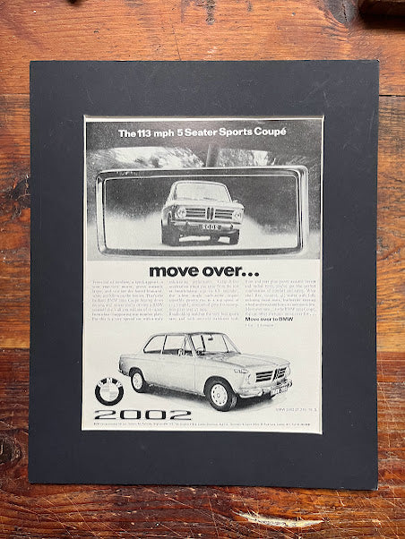 Vintage BMW 2002  Advertisement  - c1973