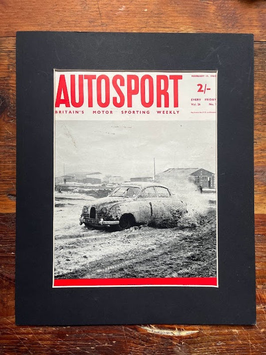 Saab 96 rally car vintage print 1963 Erik Carlsson