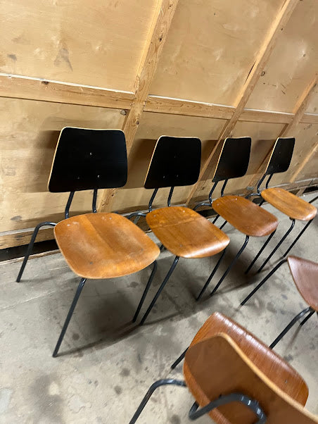 Various styles of midcentury / industrial kitchen or dining chair