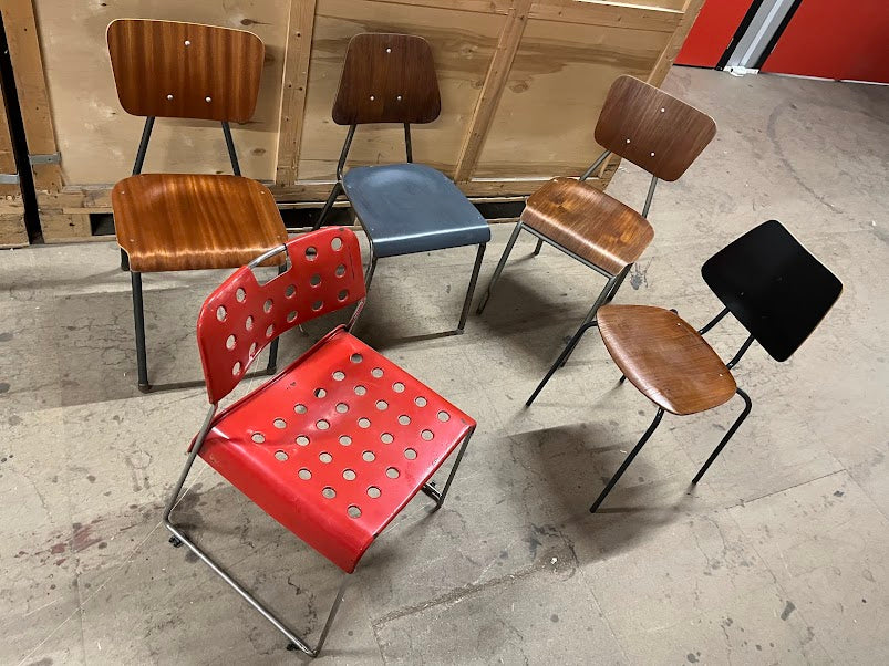 Various styles of midcentury / industrial kitchen or dining chair