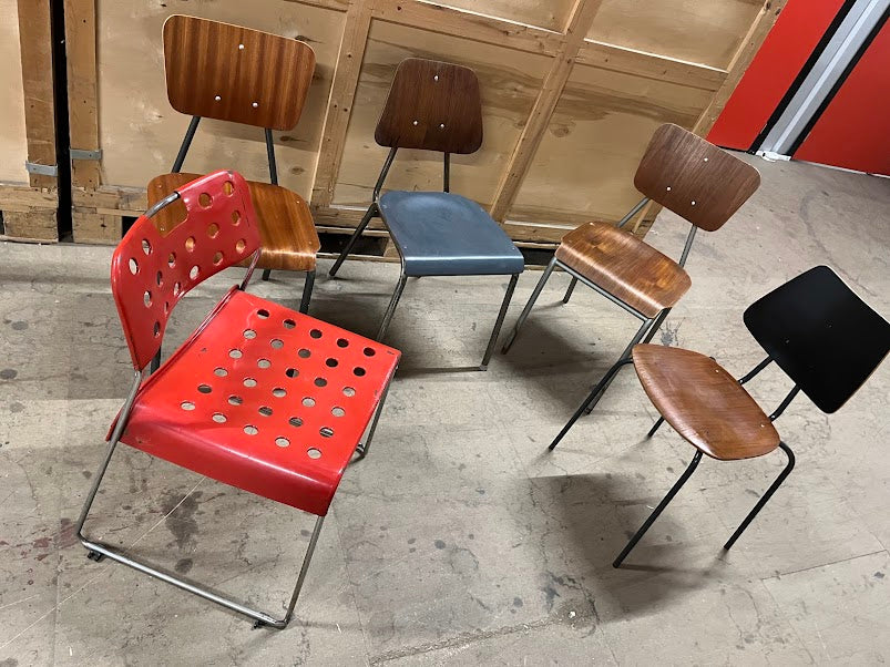 Various styles of midcentury / industrial kitchen or dining chair