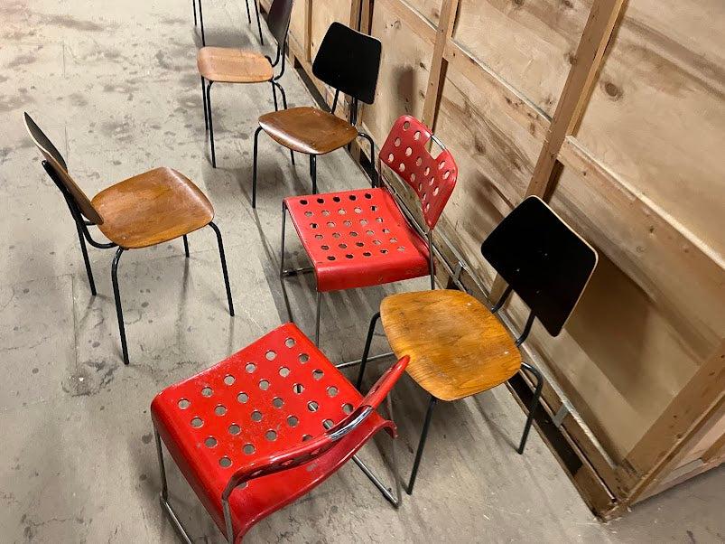 Various styles of midcentury / industrial kitchen or dining chair