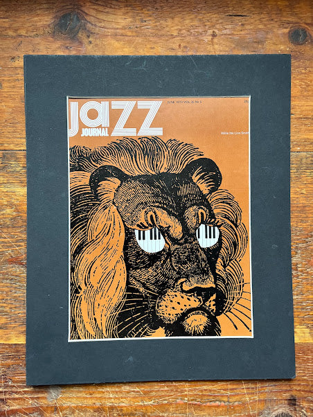 Jazz Journal original artwork 1973 Willie the Lion Smith