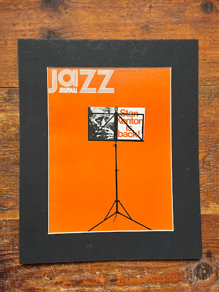 Jazz magazine original cover artwork 1973 Stan Kenton