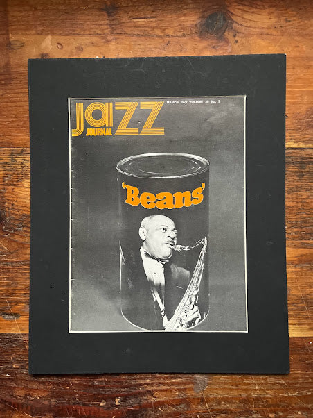 Vintage Jazz Journal Original 1977 Cover Artwork, Coleman Hawkins