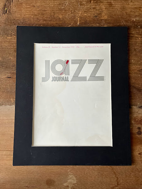 Jazz magazine original cover artwork 1971