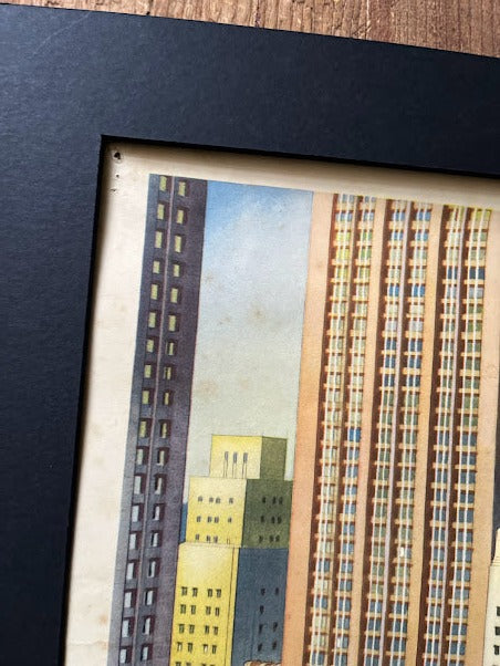 Vintage 1950s School Poster - Building in Steel and Concrete