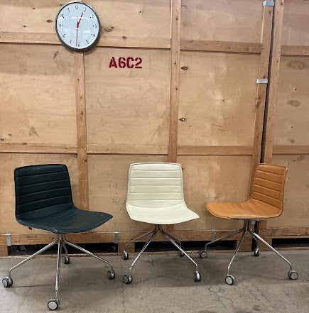 Arper Catifa 46 leather studio / office chair - refurbished