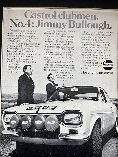 Ford Escort MK1 Mexico / Castrol original print advertisement