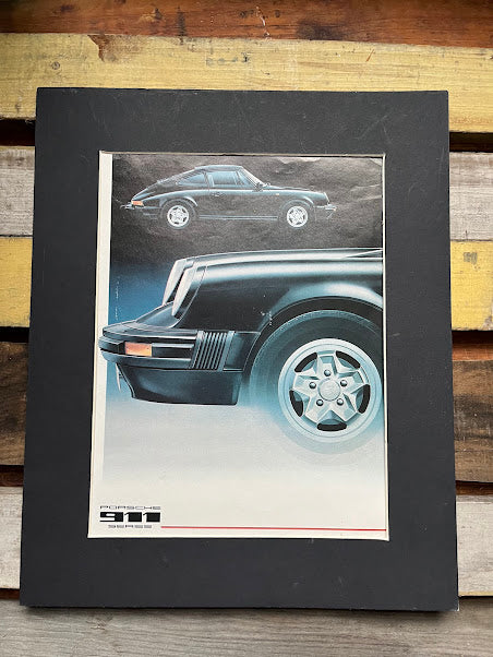 Vintage Porsche 911 Turbo advertising print 1979