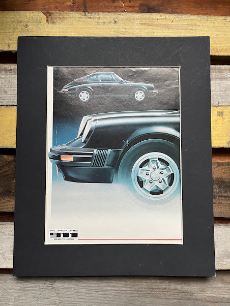 Vintage Porsche 911 Turbo advertising print 1979