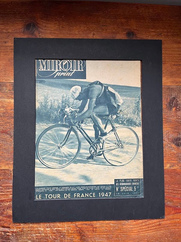 Vintage Tour de France Cycling Print - Ronconi 1947