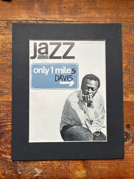 Vintage Jazz Magazine Artwork - Miles Davis 1970