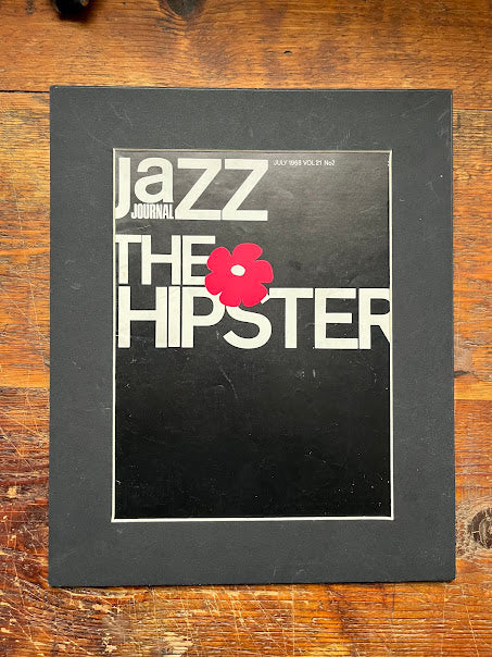Vintage Jazz Magazine Artwork - "The Hipster" 1968
