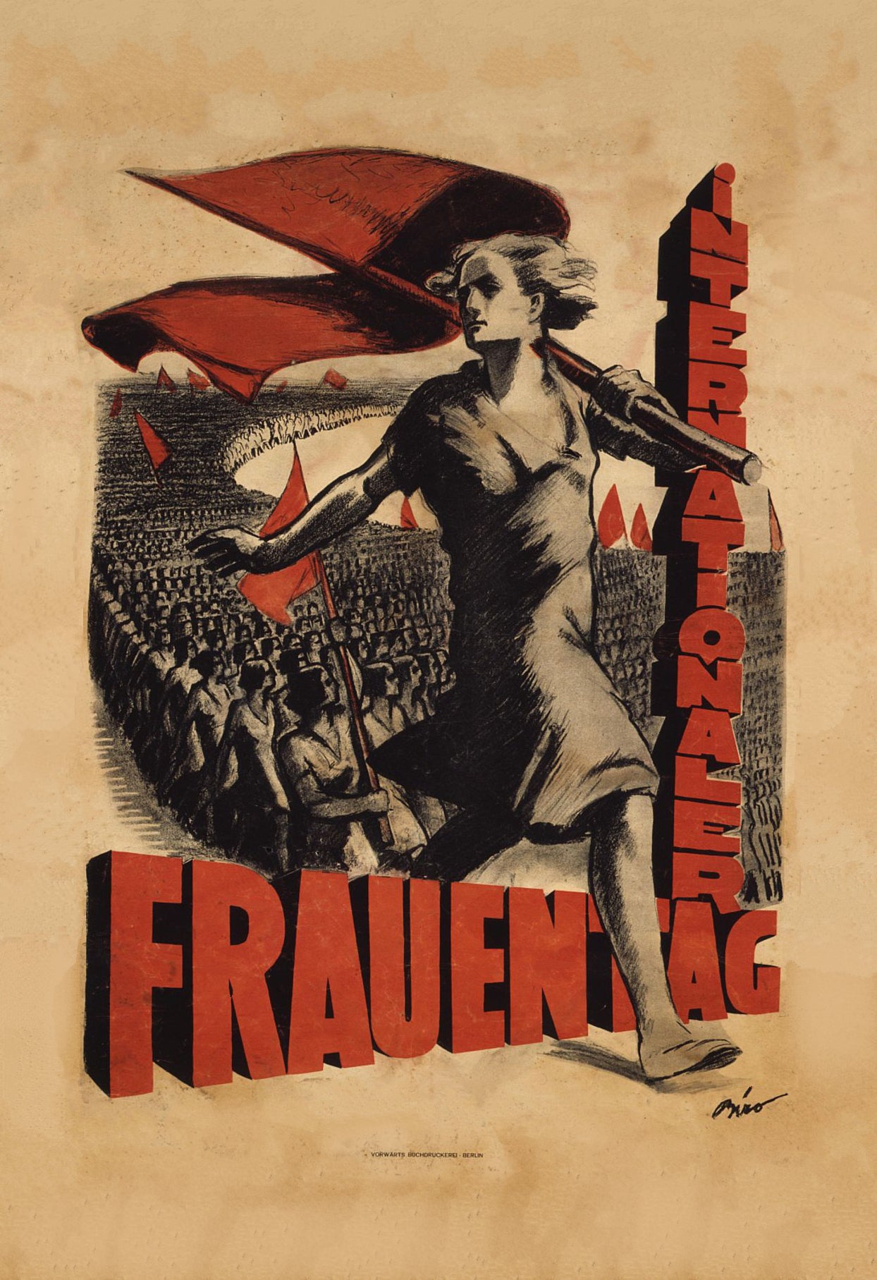 Vintage Soviet propoganda poster “International womens day” c1920s