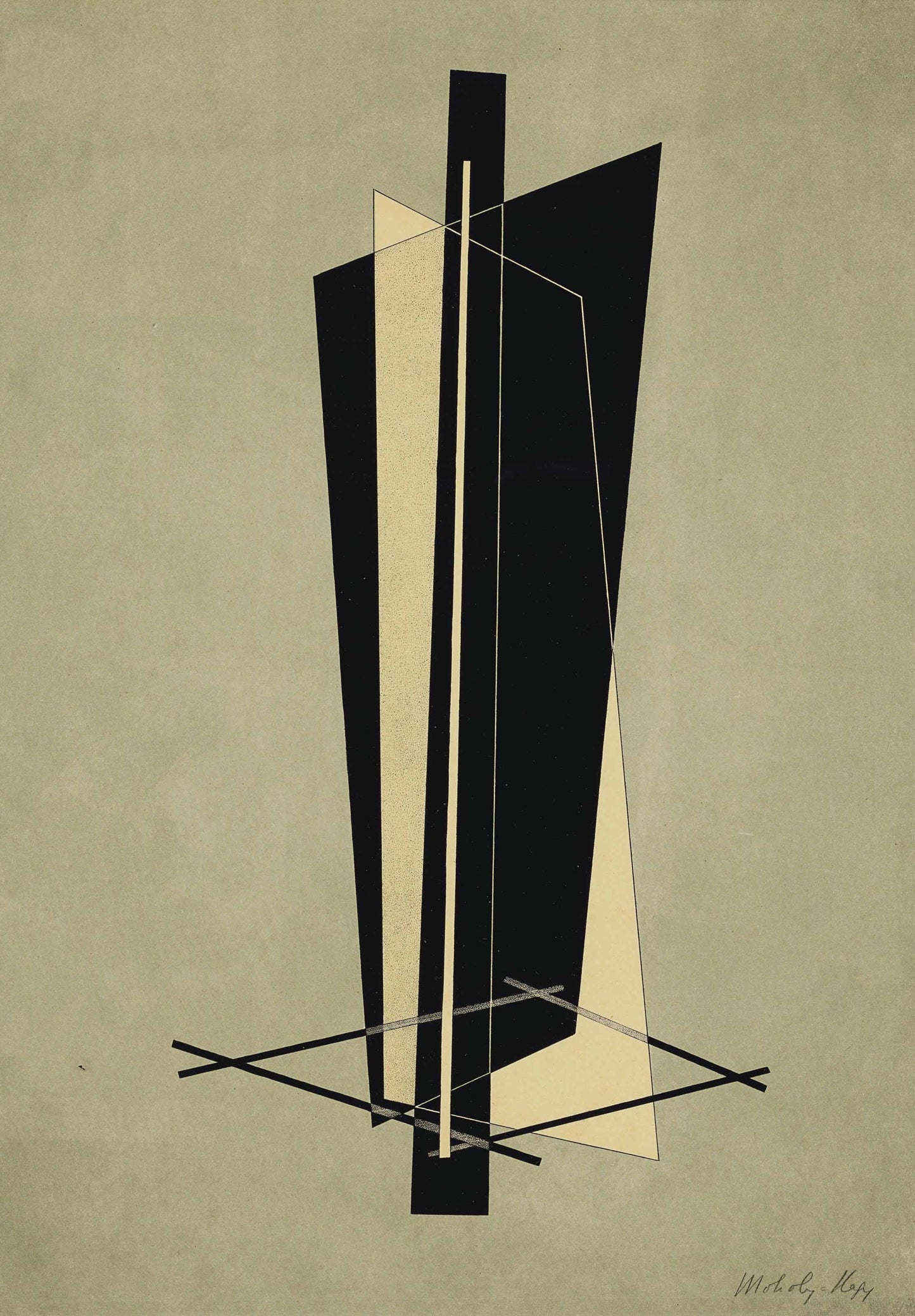 Bauhaus poster- László Moholy-Nagy Konstrucktion VI, 1923