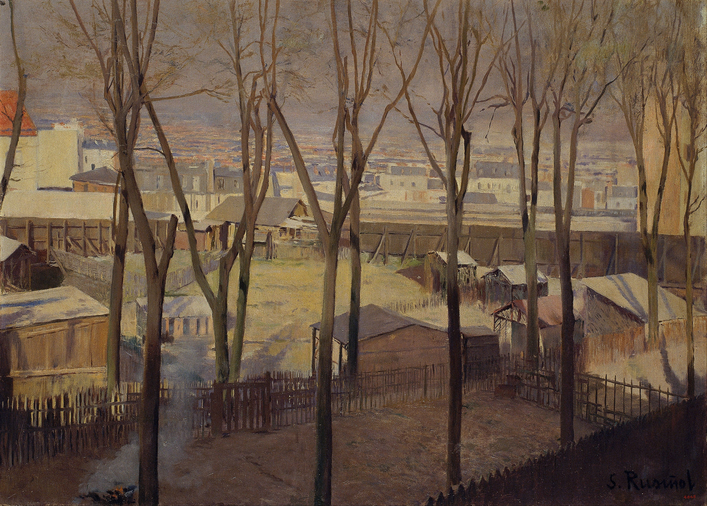 La Butte 1892 - Santiago Rusinol i Prats reproduction print