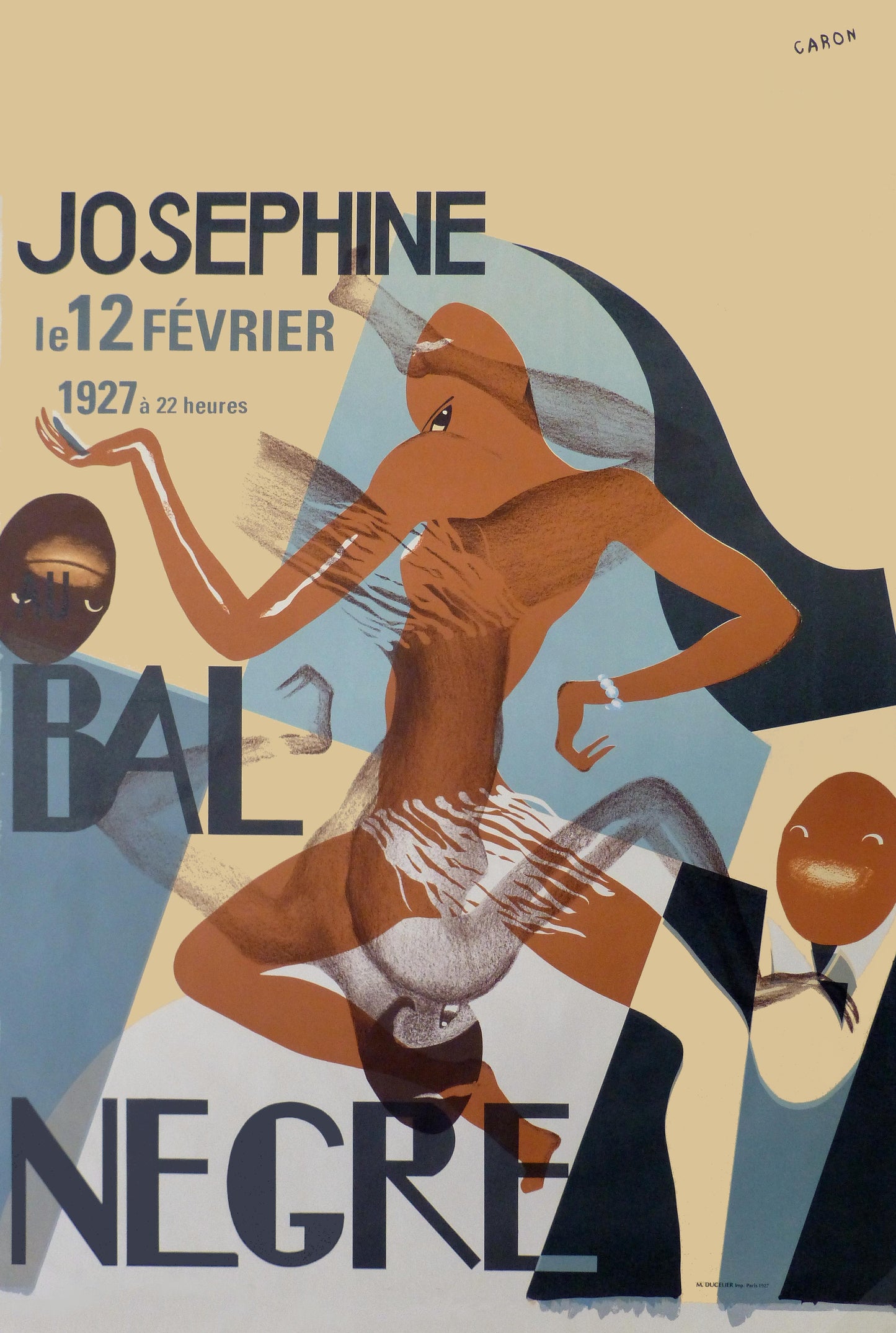 Bal Negre c1927 vintage poster, Paul Colin