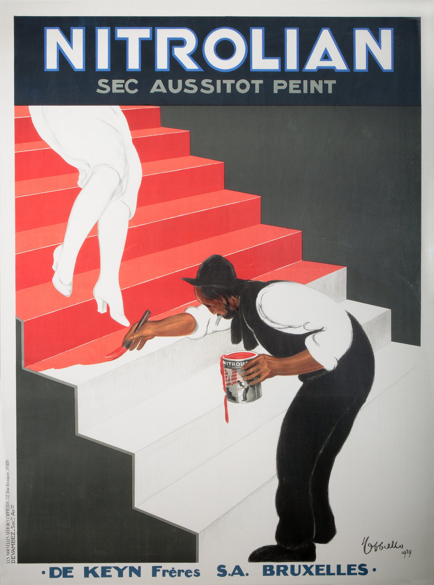 Nitrolian Paint - Vintage Advertising Poster, Leonetto Cappiello, c1929