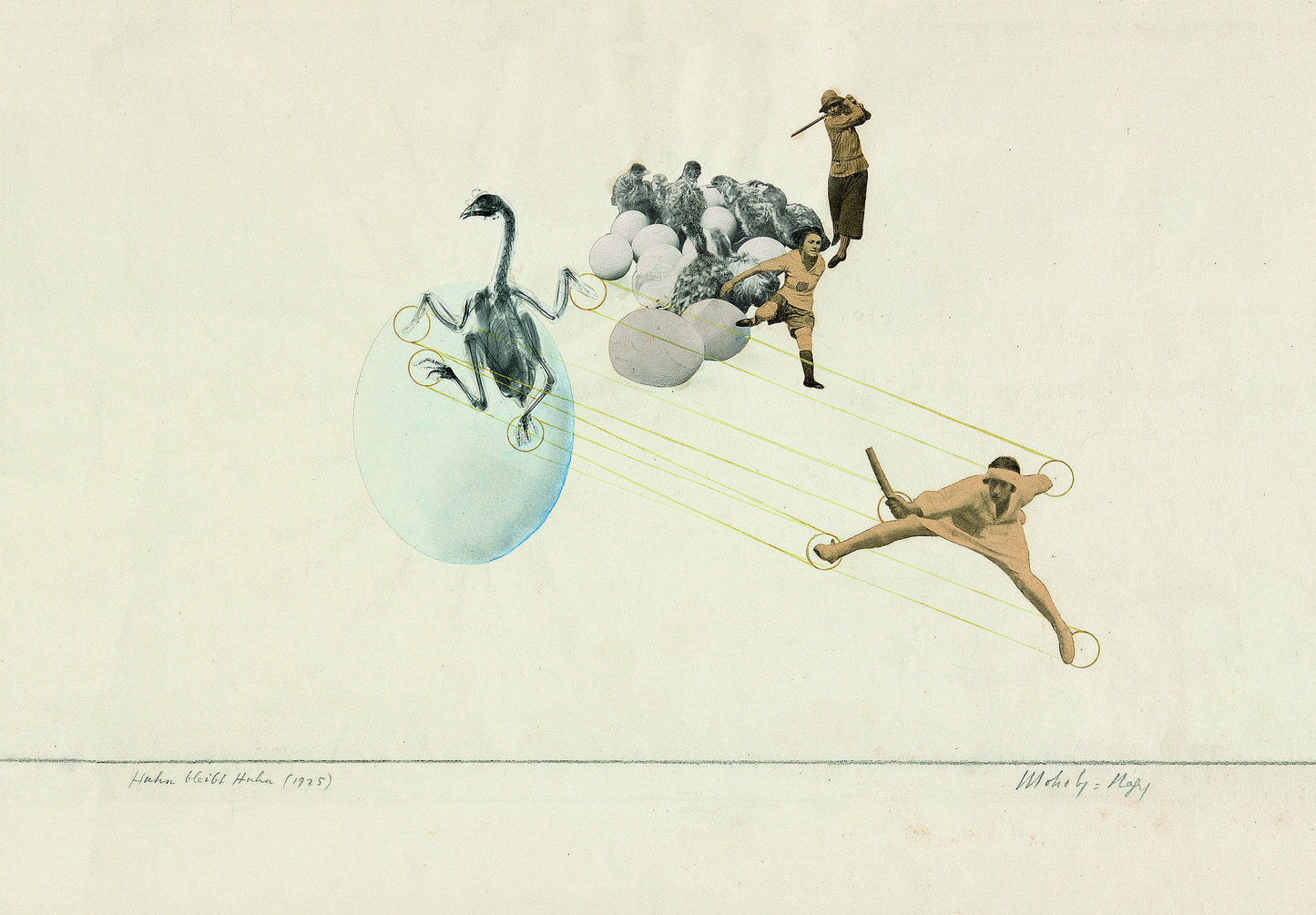 Bauhaus c1925 Lazslo Moholy Nagy Once a chicken always a chicken