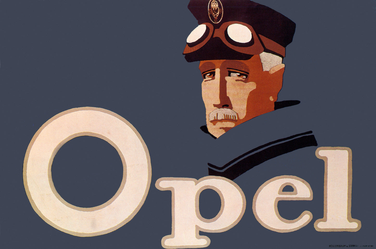 Opel vintage auto advertising poster c1908