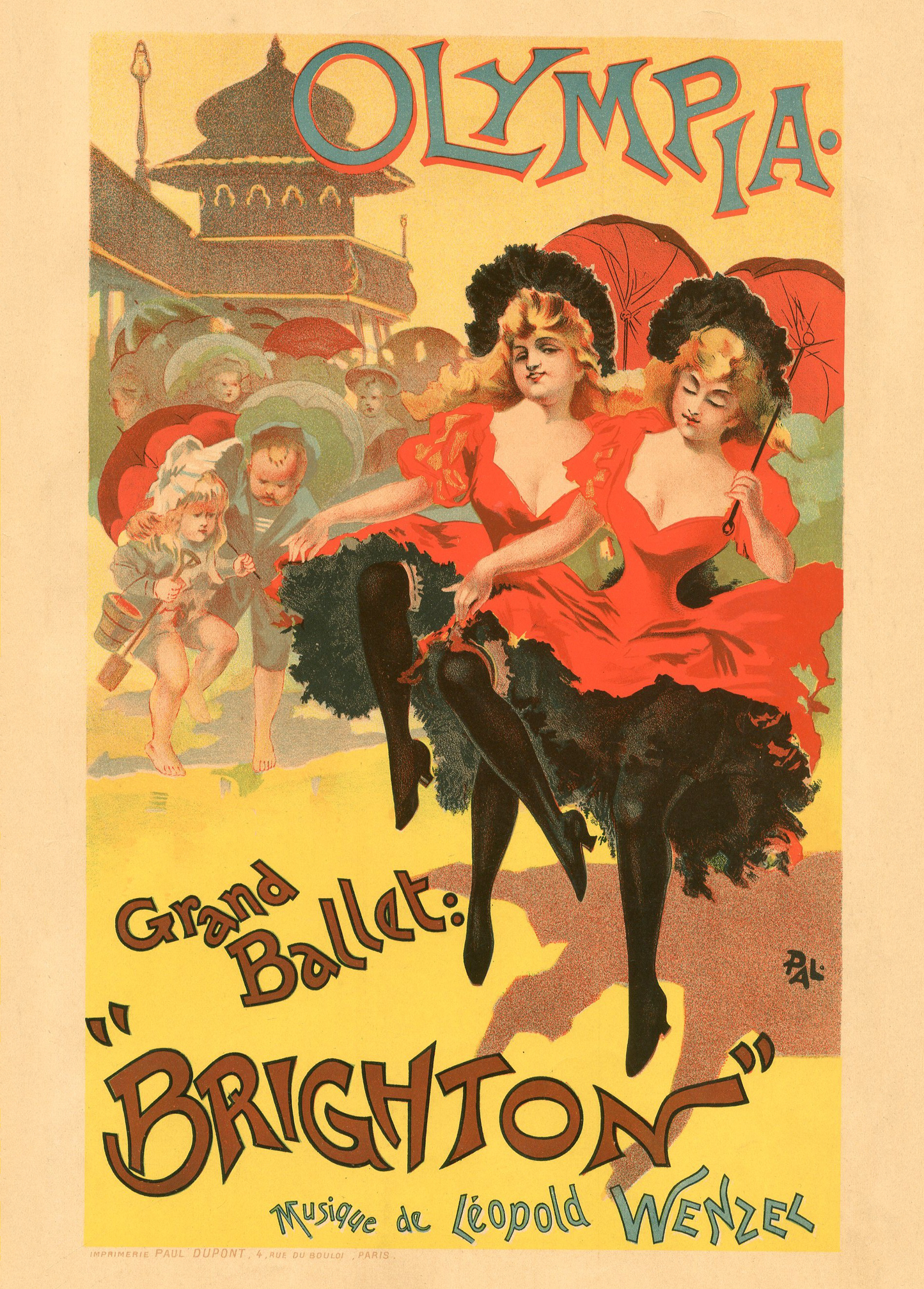 Vintage Olympia cycles poster by Pal